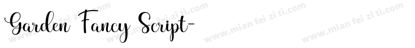 Garden Fancy Script字体转换